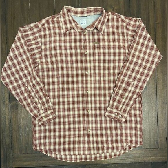 Columbia Men's Plain Button Down Shirt, Large - Picture 1 of 2